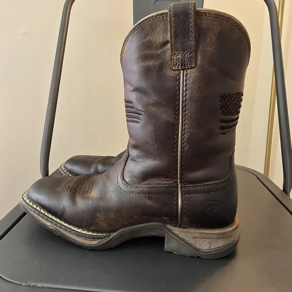 Ariat Wiggle Room Big Kids Unisex Circuit Anthem Western Boots Size 1